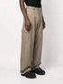 Ow Emb Drill wide-leg cargo trousers